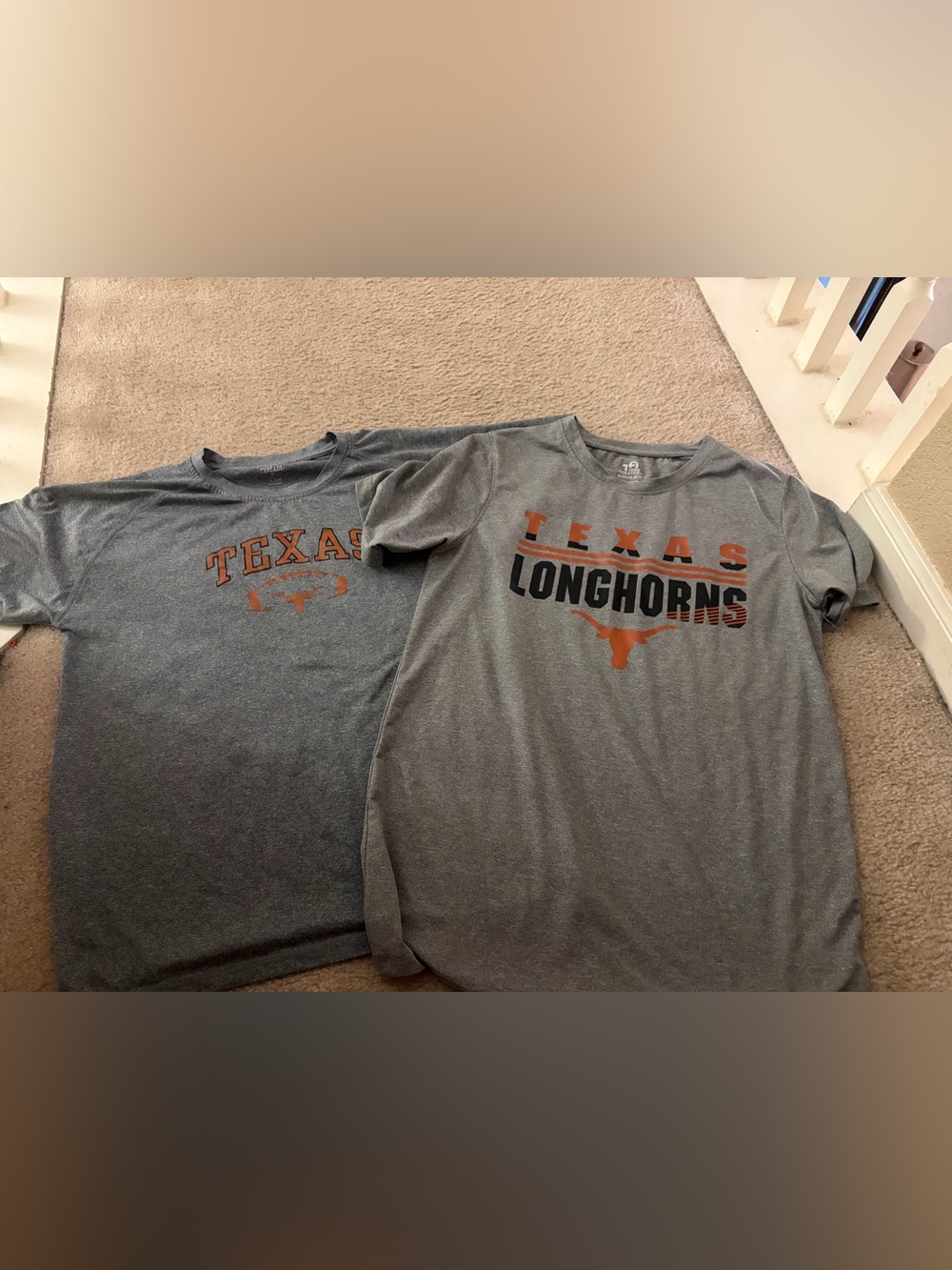 Texas Longhorns Kids Gray Graphic athletic T-Shirt bundle
